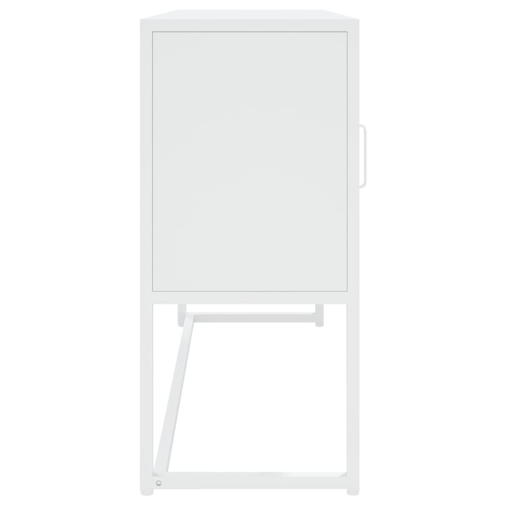 skænk 105x35x75 cm stål hvid