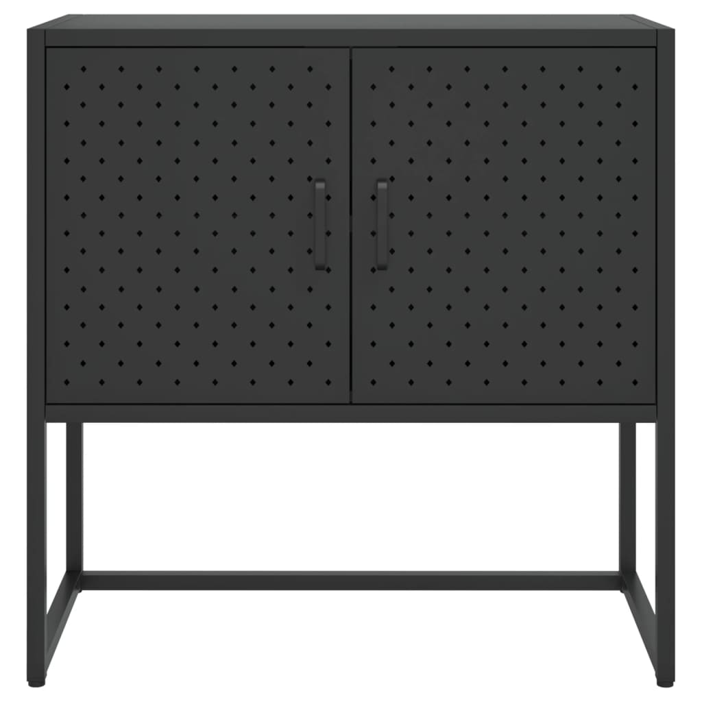skænk 75x35x75 cm stål sort
