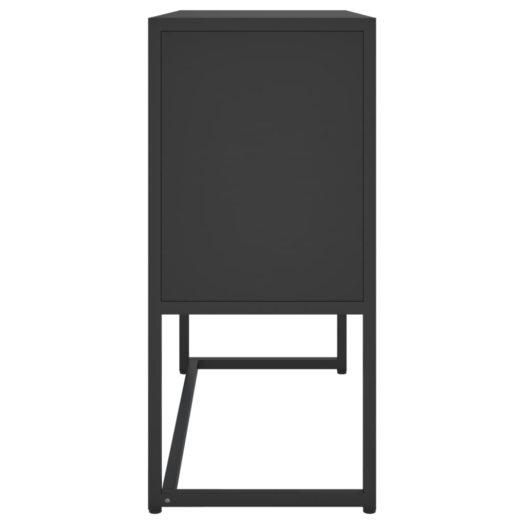skænk 75x35x75 cm stål sort
