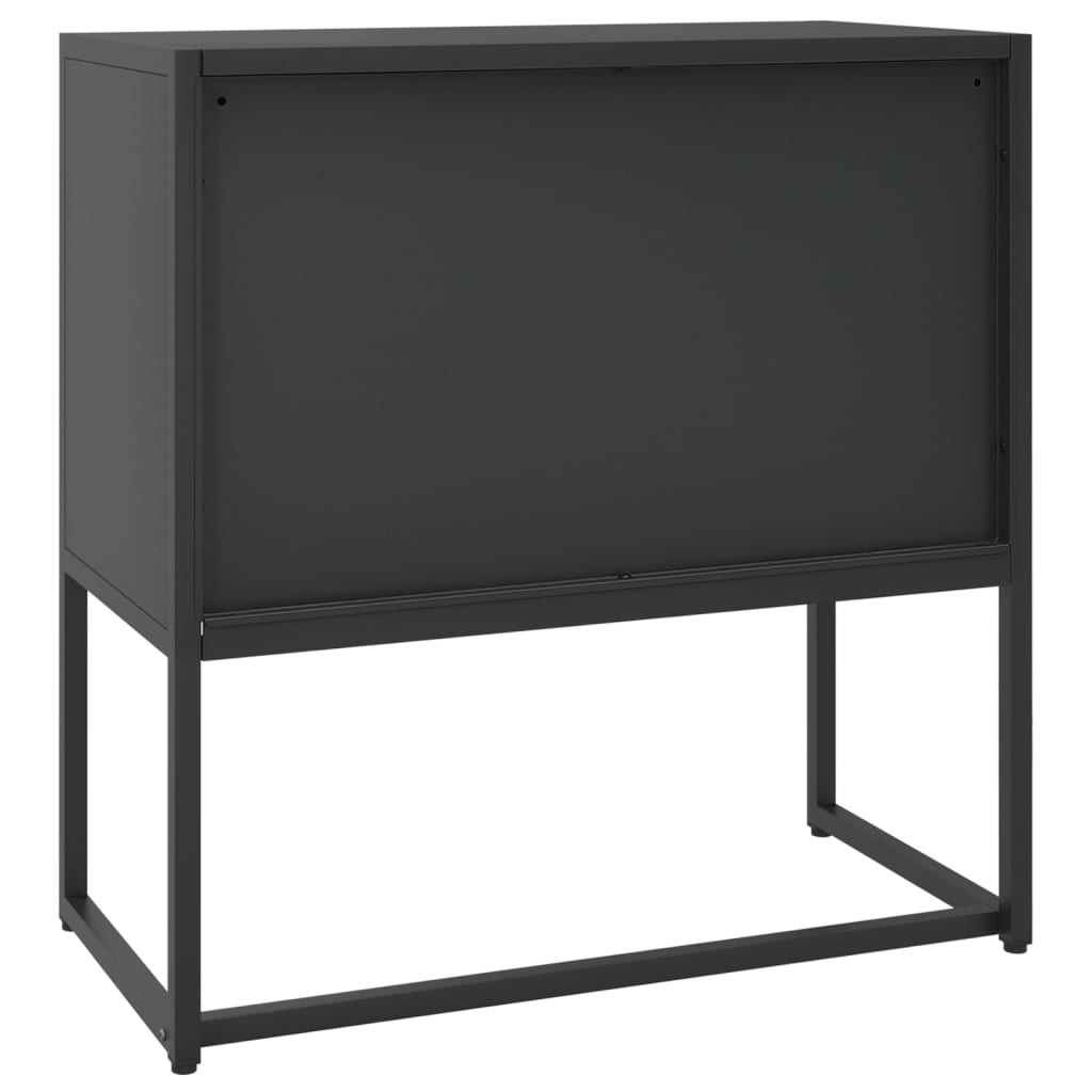 skænk 75x35x75 cm stål sort