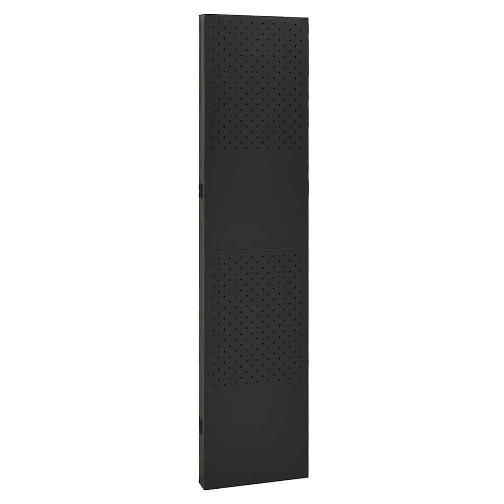 4-panels rumdeler 160x180 cm stål sort