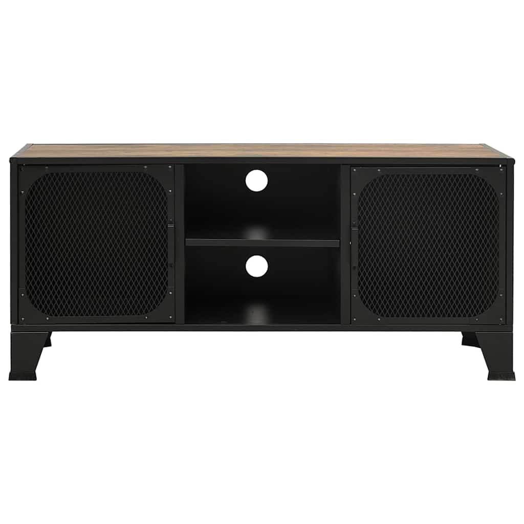 tv-skab 105x36x47 cm meal og MDF rustikbrun