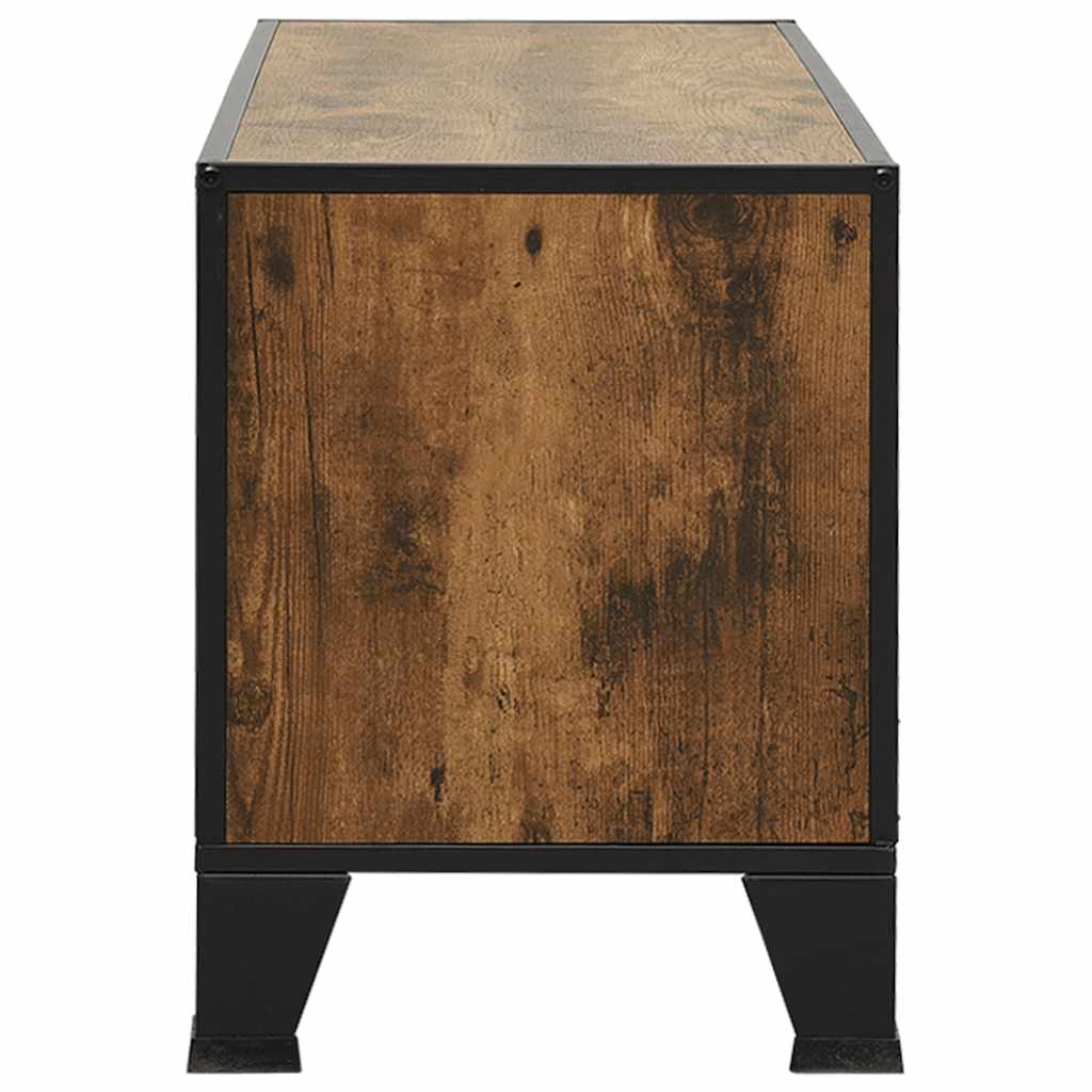 tv-skab 105x36x47 cm meal og MDF rustikbrun