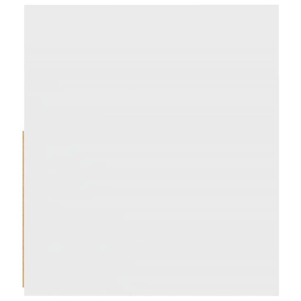 sengeborde med LED-lys 2 stk. 60x35x40 cm hvid