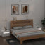 sengeborde med LED-lys 2 stk. 60x35x40 cm hvid