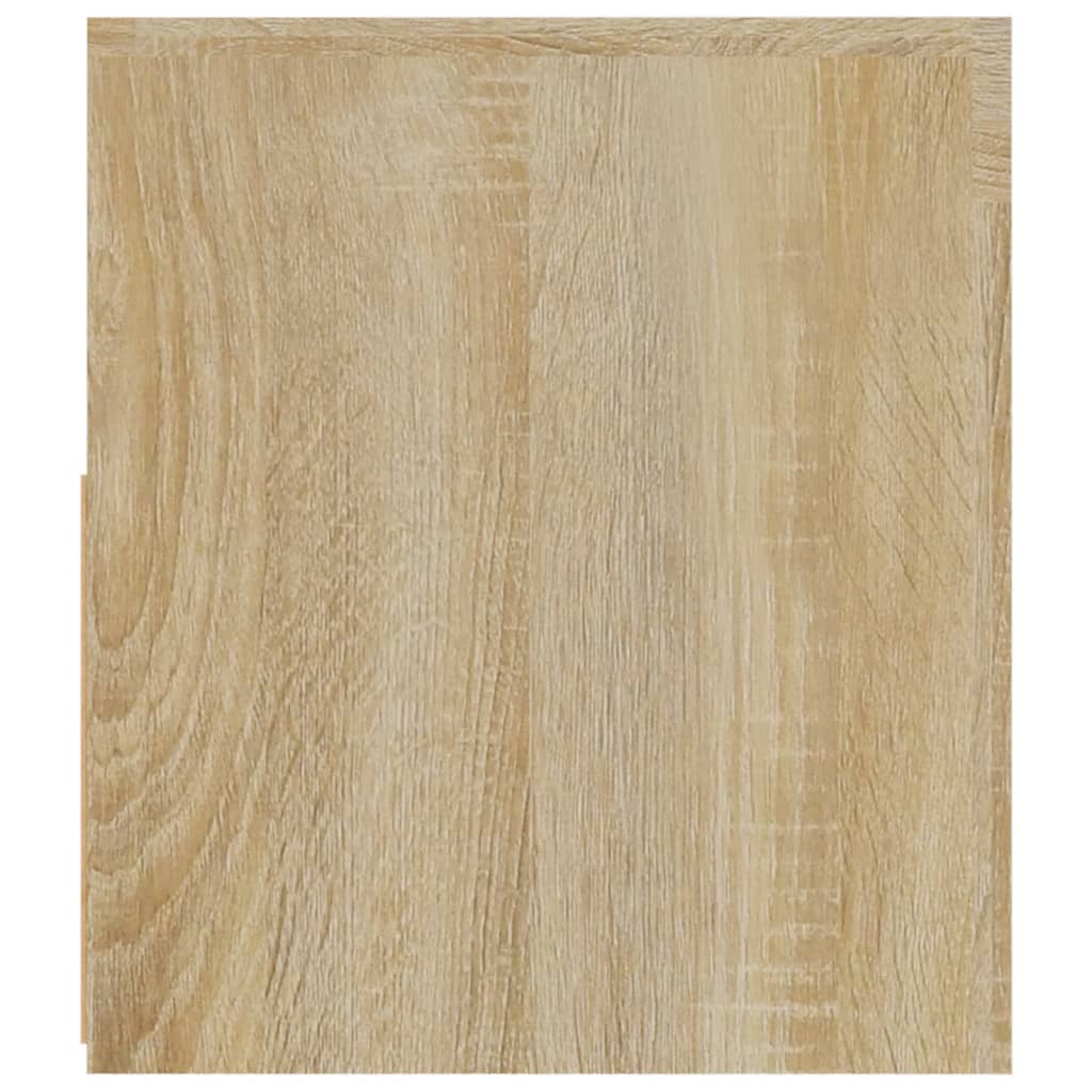 sengeborde med LED-lys 2 stk. 60x35x40 cm sonoma-eg