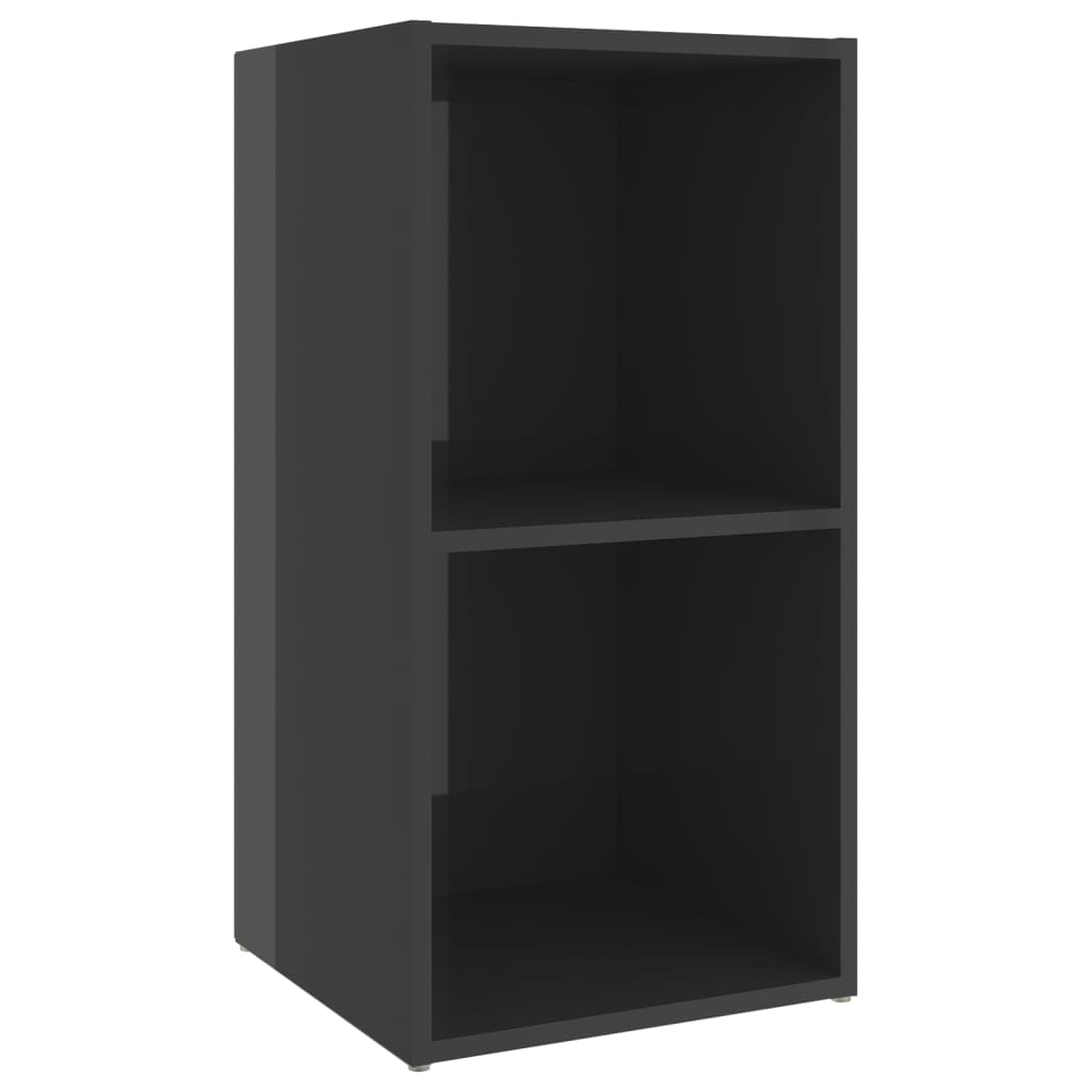 tv-skabe 2 stk. 72x35x36,5 cm konstrueret træ grå højglans