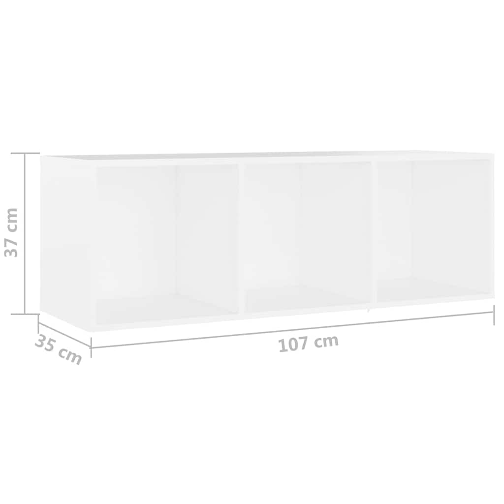 tv-skabe 2 stk. 107x35x37 cm konstrueret træ hvid
