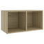 tv-skabe 2 stk. 72x35x36,5 cm konstrueret træ sonoma-eg