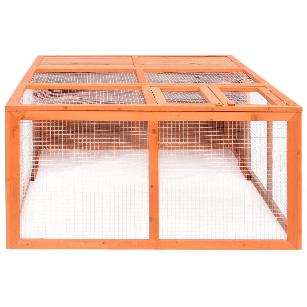 udendørs dyrebur 150x100x50 cm massivt grantræ