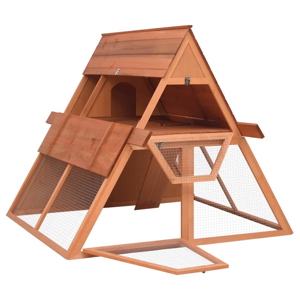 kaninbur 152x127x109,5 cm massivt fyrretræ