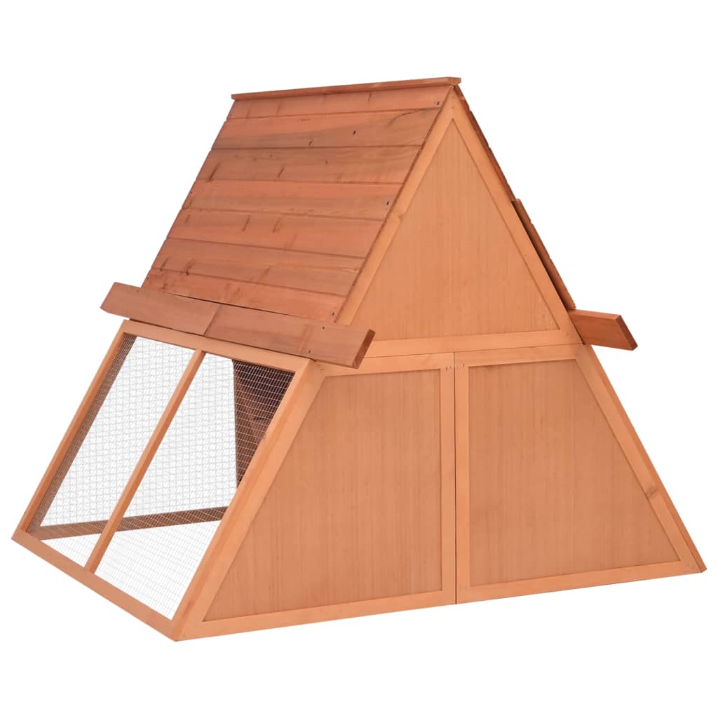 kaninbur 152x127x109,5 cm massivt fyrretræ