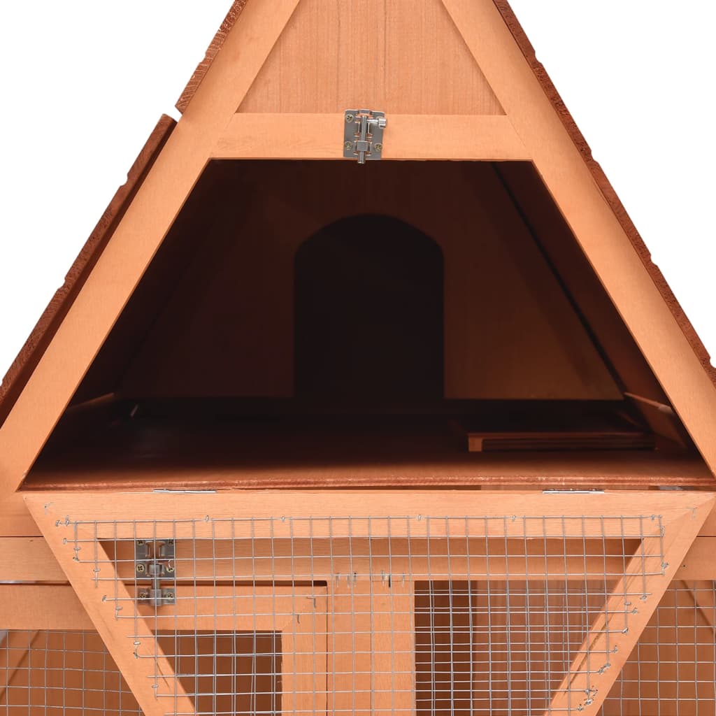 kaninbur 152x127x109,5 cm massivt fyrretræ