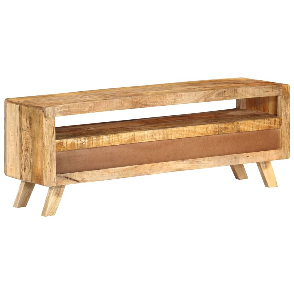 tv-bord 110x30x40 cm massivt mangotræ