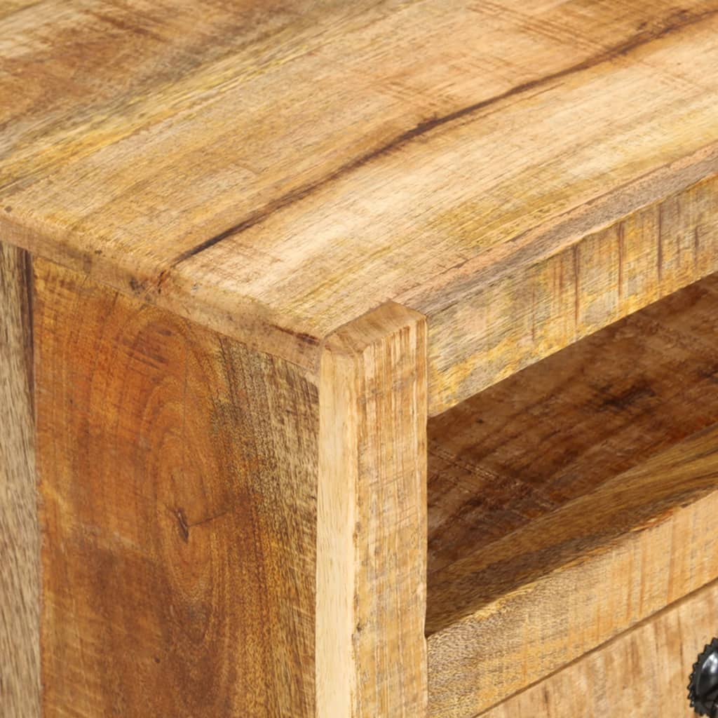 tv-bord 110x30x40 cm massivt mangotræ