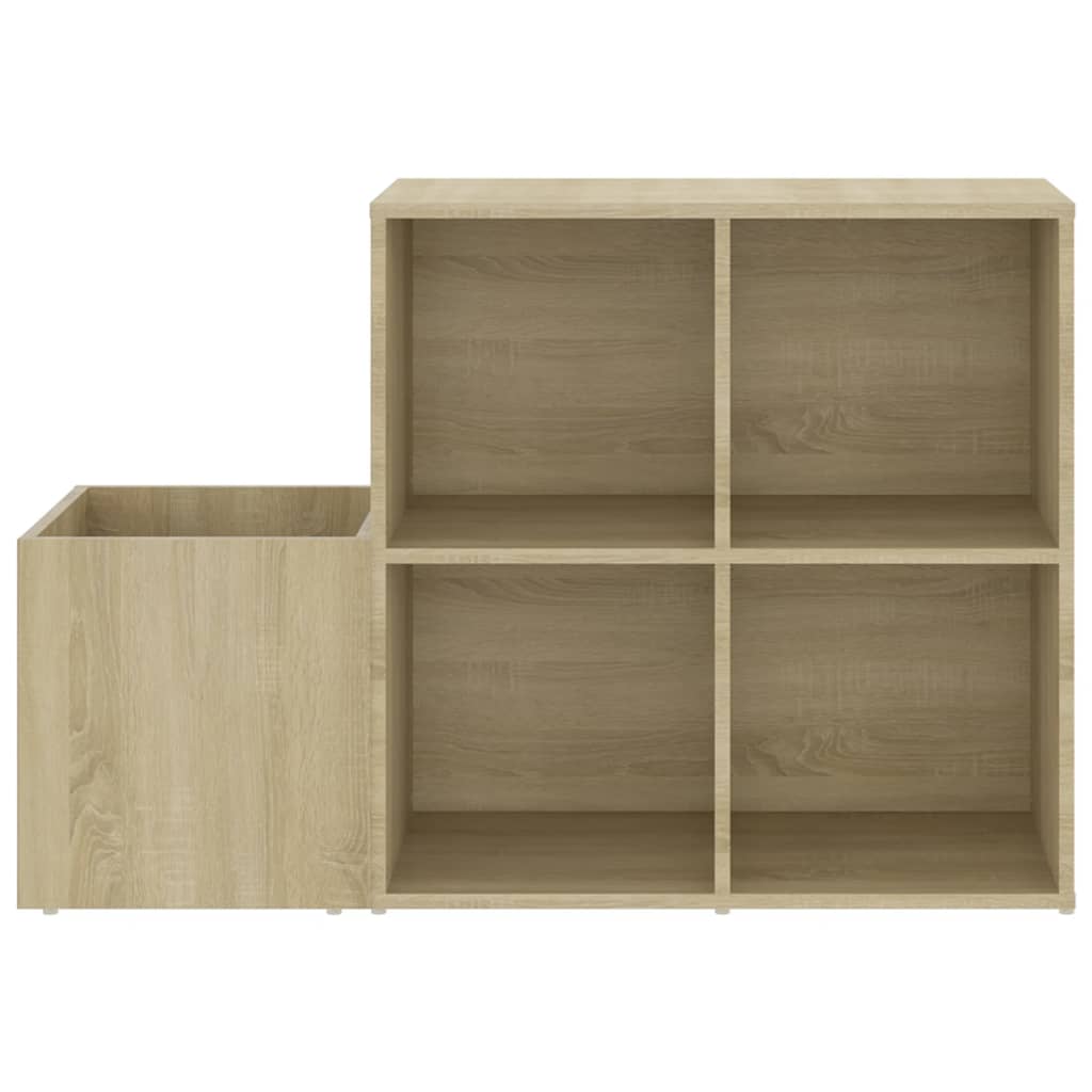 skoskab 105x35,5x70 cm konstrueret træ sonoma-eg