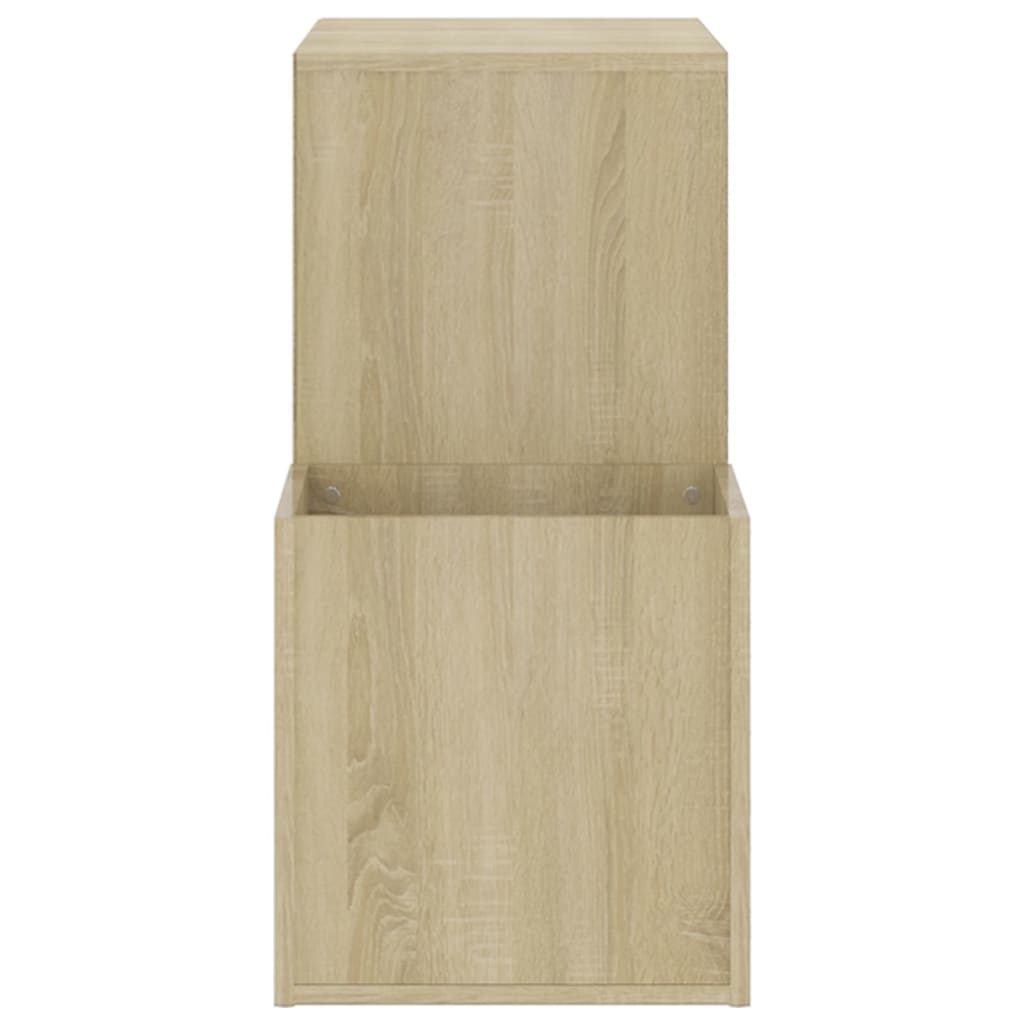 skoskab 105x35,5x70 cm konstrueret træ sonoma-eg