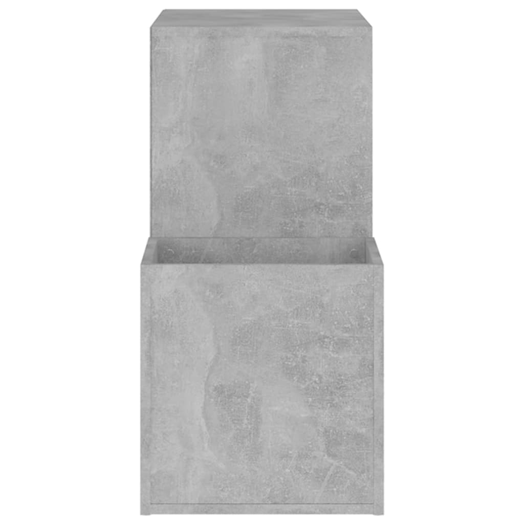 skoskab 105x35,5x70 cm konstrueret træ betongrå