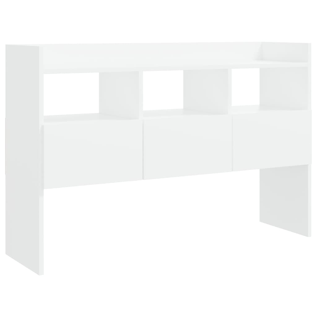 skænk 105x30x70 cm konstrueret træ hvid