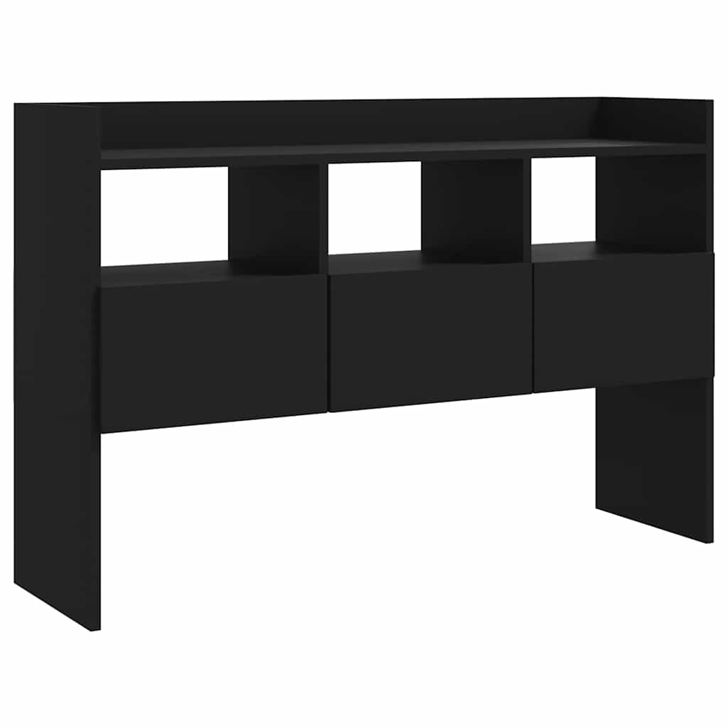 skænk 105x30x70 cm konstrueret træ sort