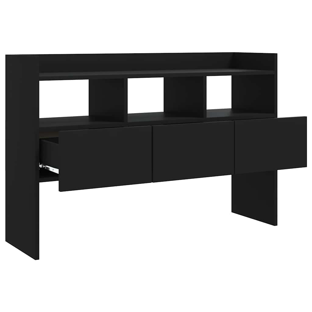 skænk 105x30x70 cm konstrueret træ sort