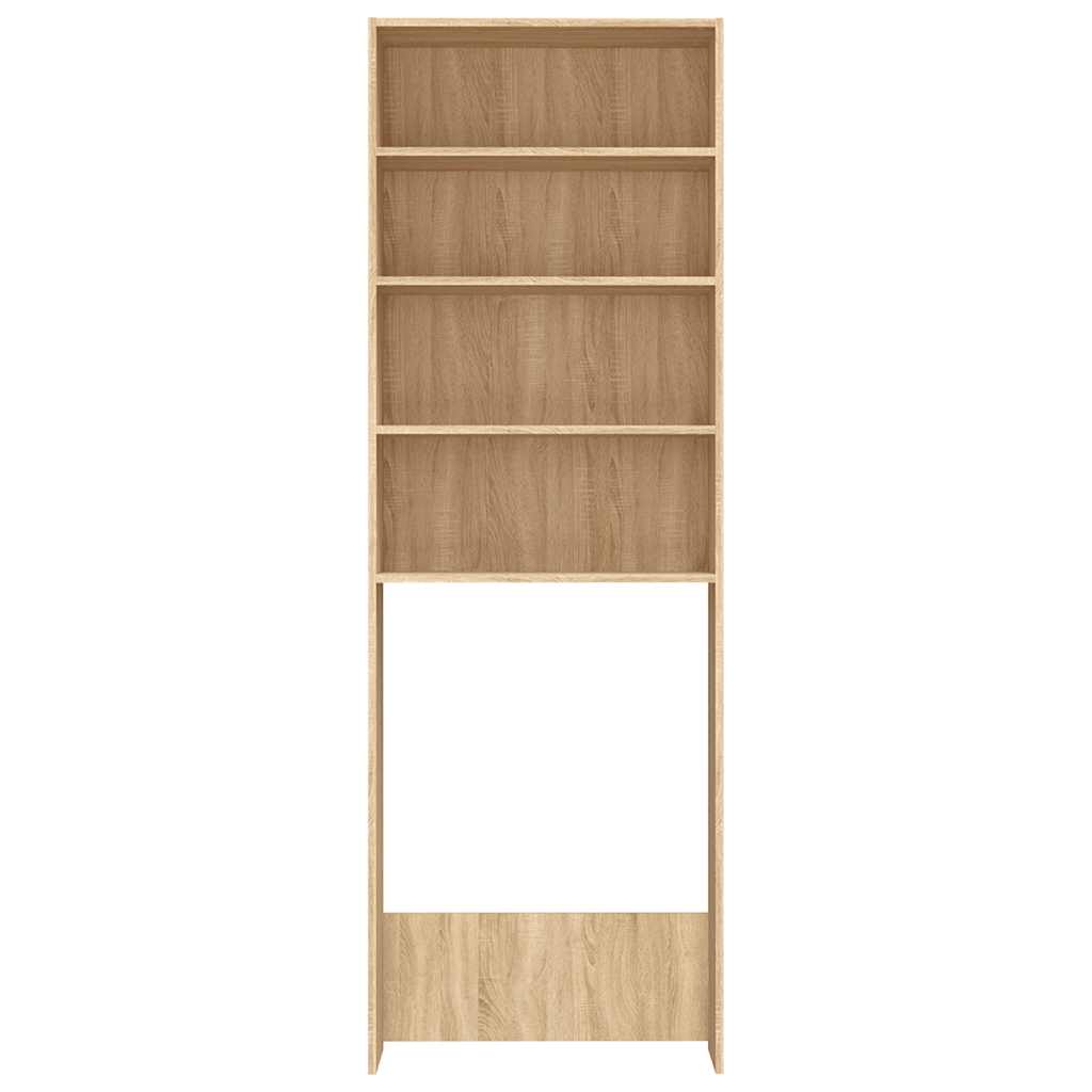 vaskemaskineskab 64x24x190 cm sonoma-eg