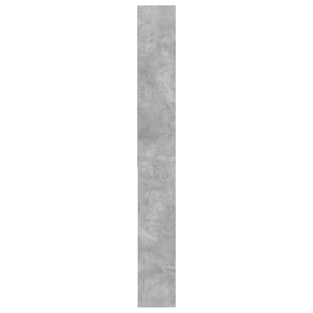 badeværelsesskab til vaskemaskine 64x24x190 cm betongrå