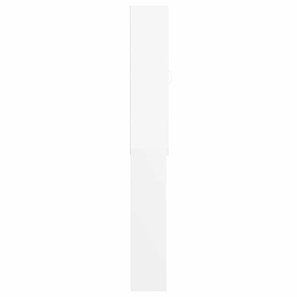 badeværelsesskab til vaskemaskine 64x25,5x190 cm hvid