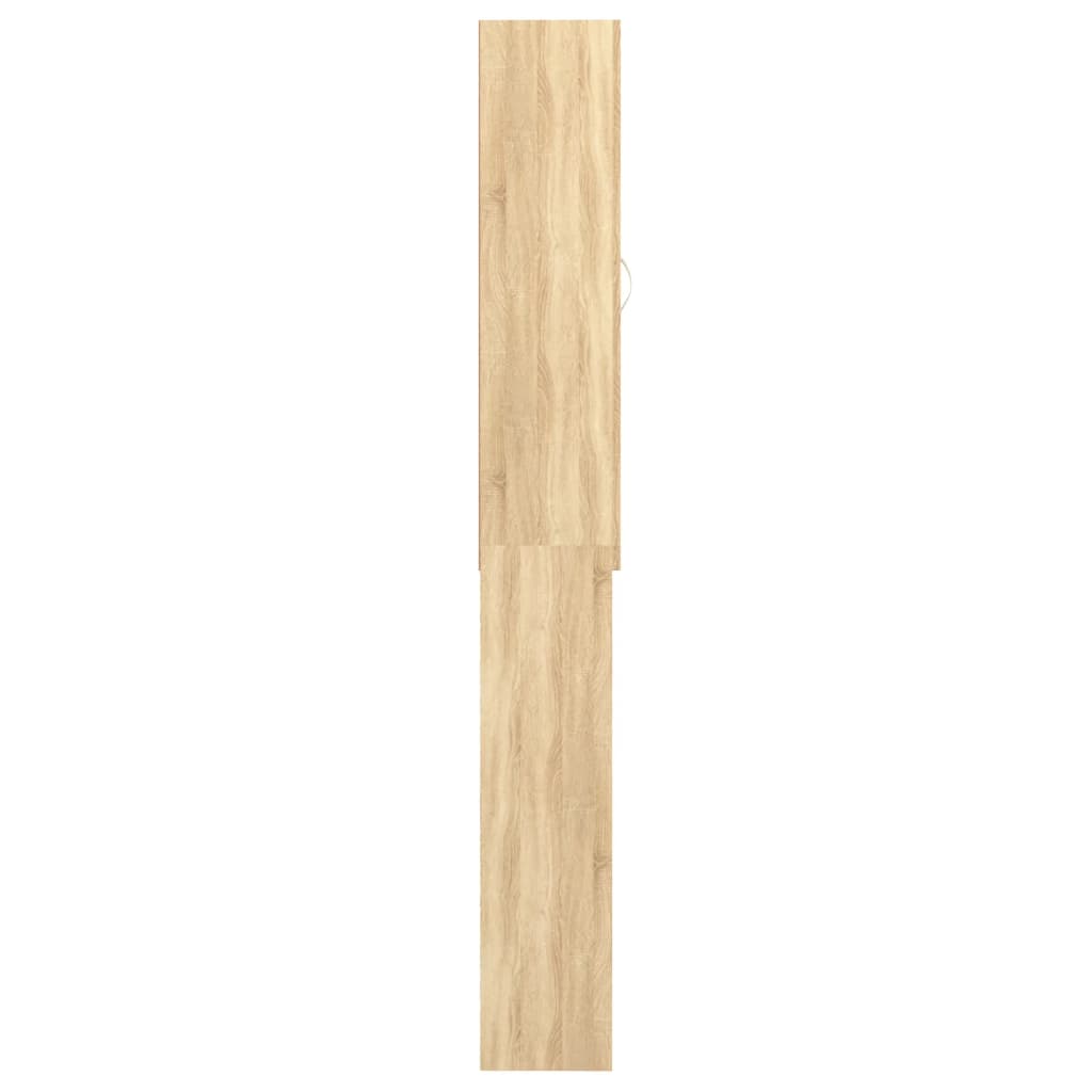 vaskemaskineskab 64x25,5x190 cm sonoma-eg