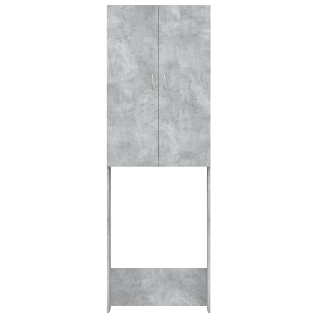 vaskemaskineskab 64x25,5x190 cm betongrå