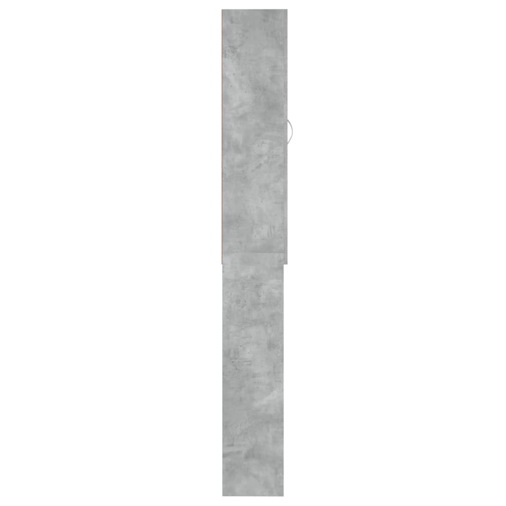 vaskemaskineskab 64x25,5x190 cm betongrå