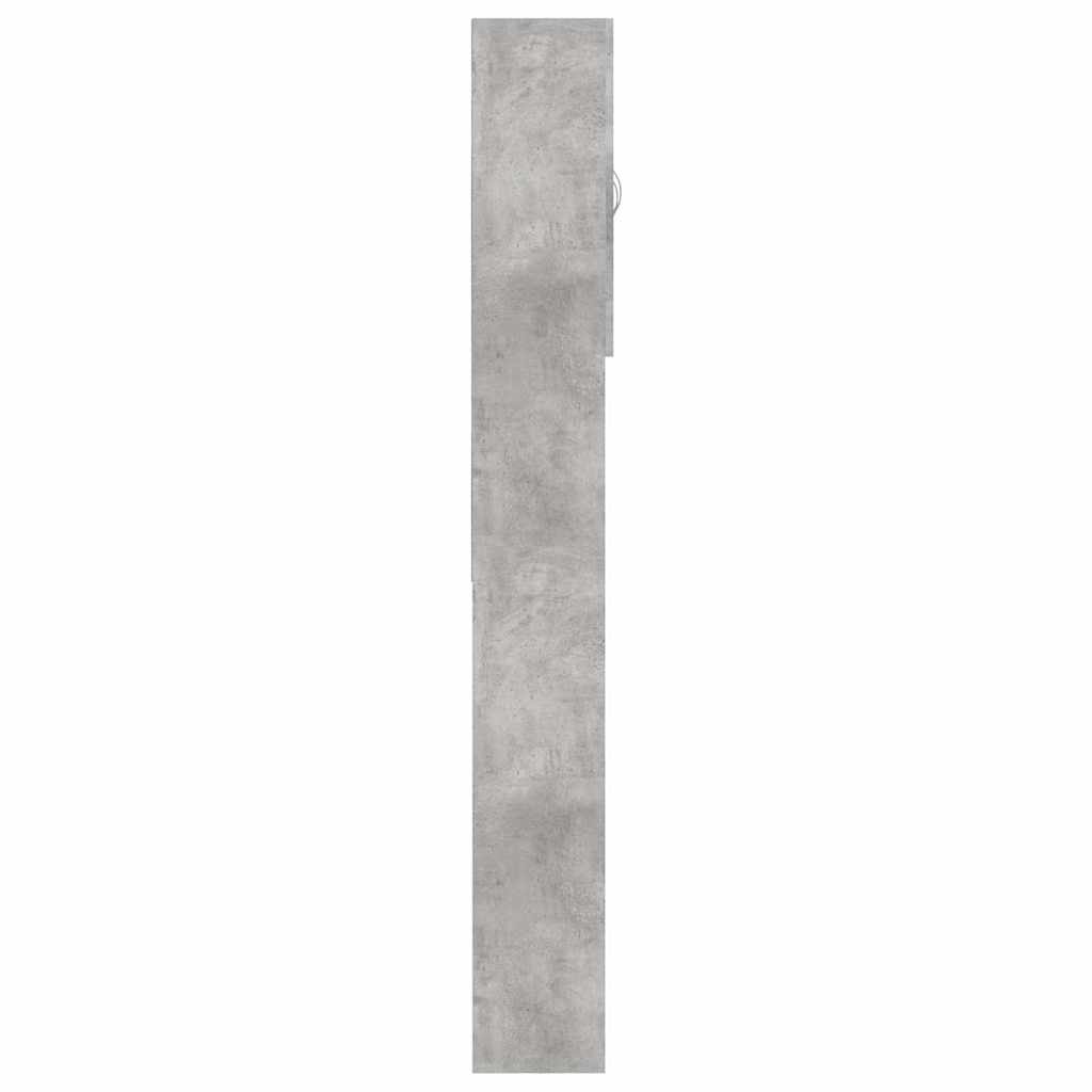 vaskemaskineskab 64x25,5x190 cm betongrå