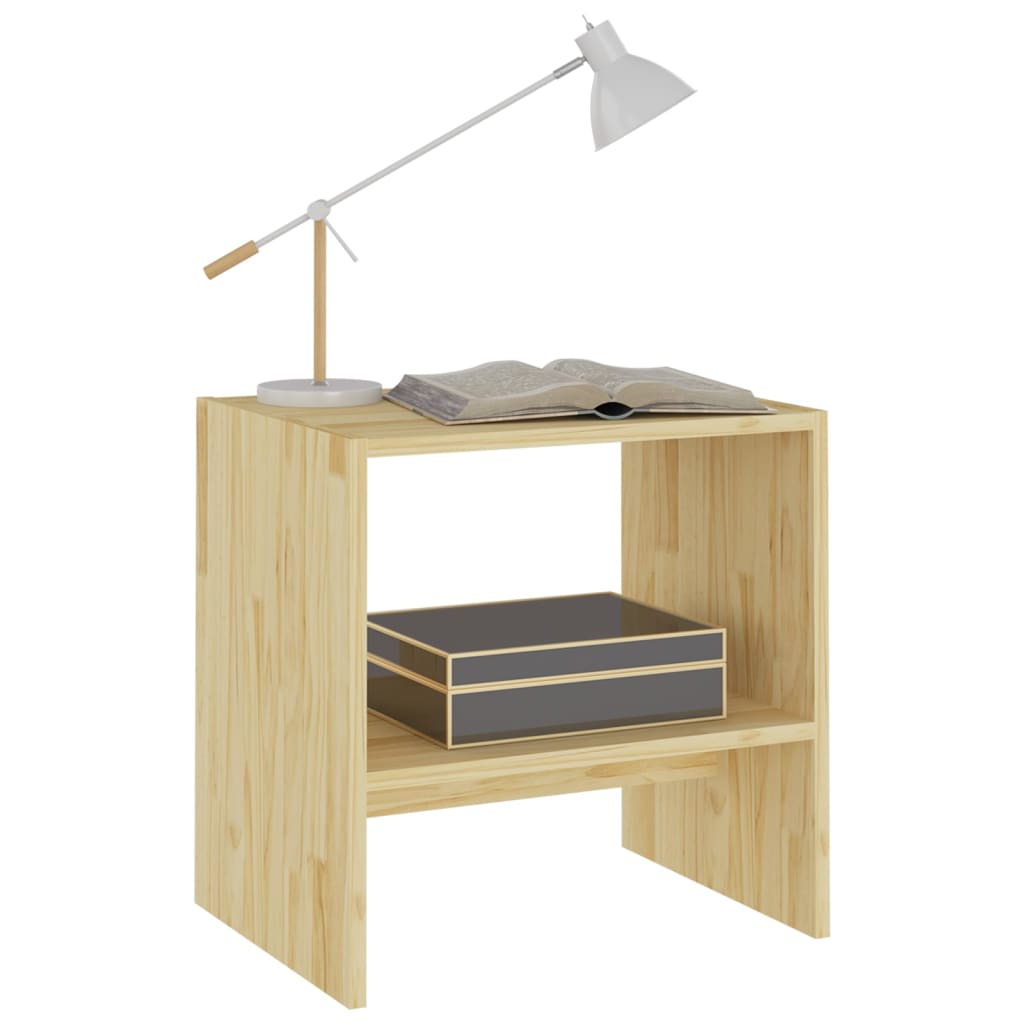 sengeborde 2 stk. 40x30,5x40 cm massivt fyrretræ