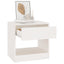sengeborde 2 stk. 40x31x40 cm massivt fyrretræ hvid
