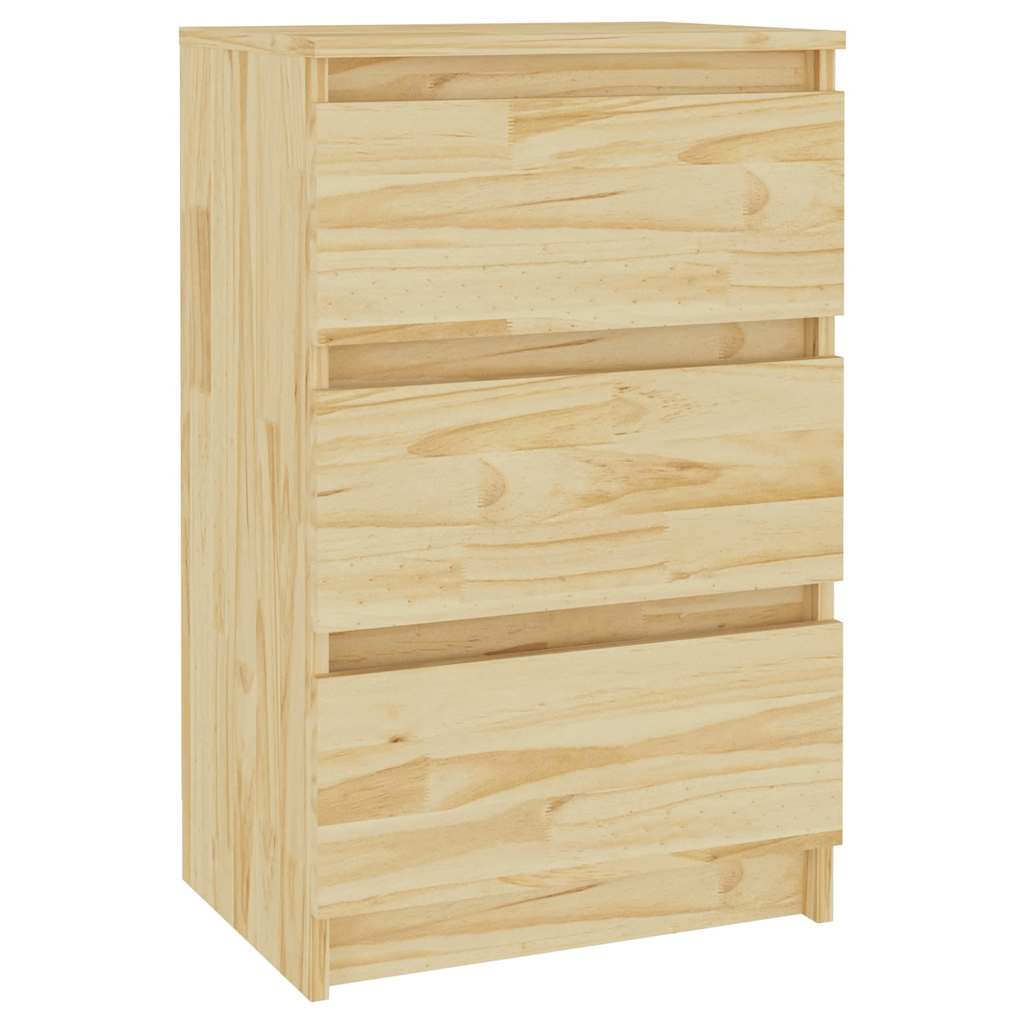 sengebord 40x29,5x64 cm massivt fyrretræ