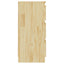sengebord 40x29,5x64 cm massivt fyrretræ