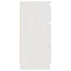sengebord 40x29,5x64 cm massivt fyrretræ hvid
