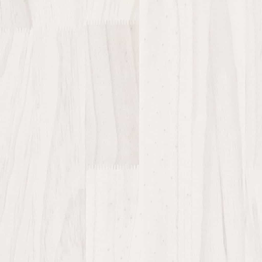 sengeborde 2 stk. 40x29,5x64 cm massivt fyrretræ hvid