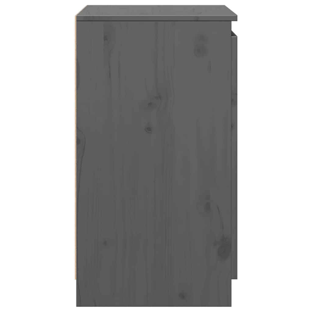 skab 60x36x65 cm massivt fyrretræ grå