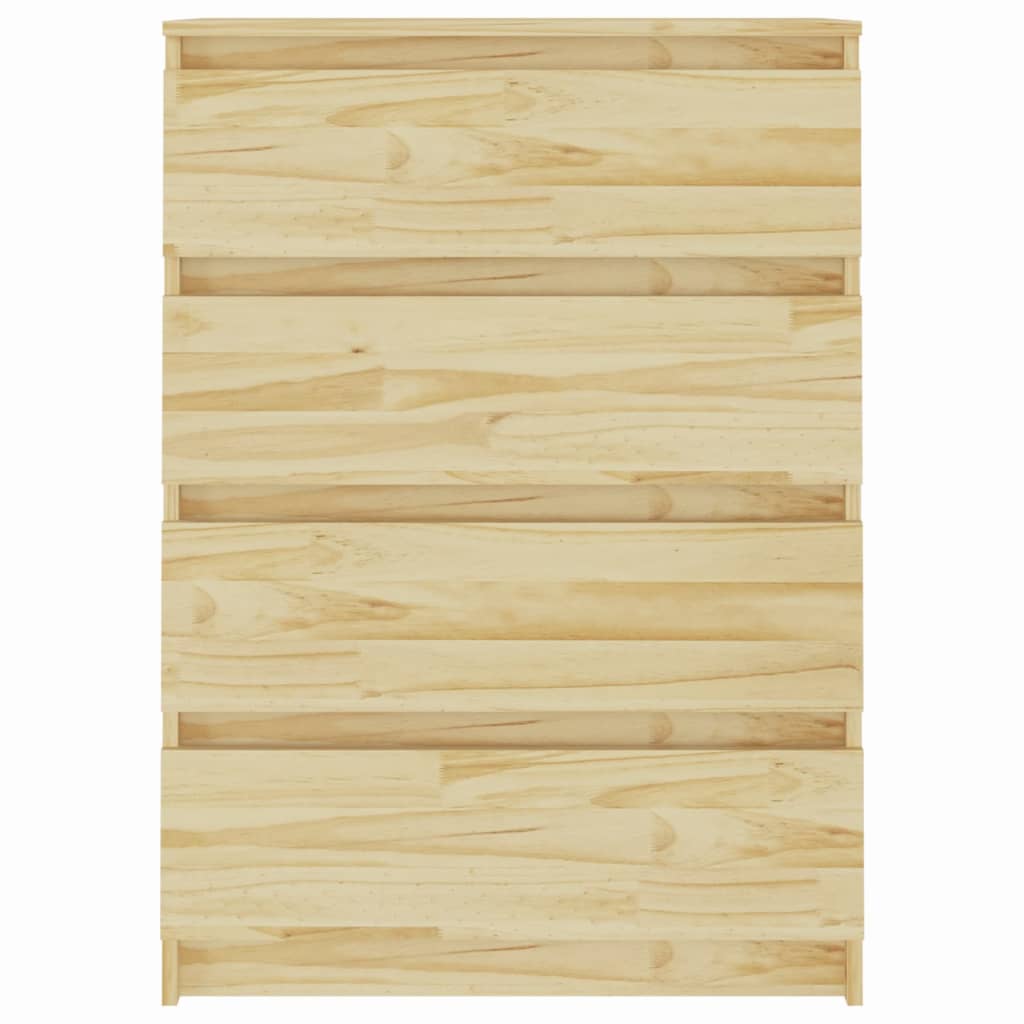 kommode 60x36x84 cm massivt fyrretræ