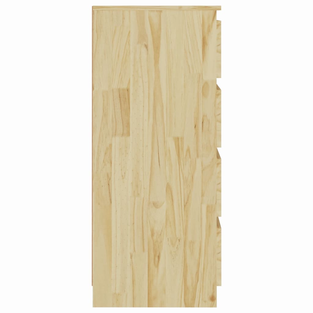 kommode 60x36x84 cm massivt fyrretræ
