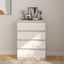 kommode 60x36x84 cm massivt fyrretræ hvid