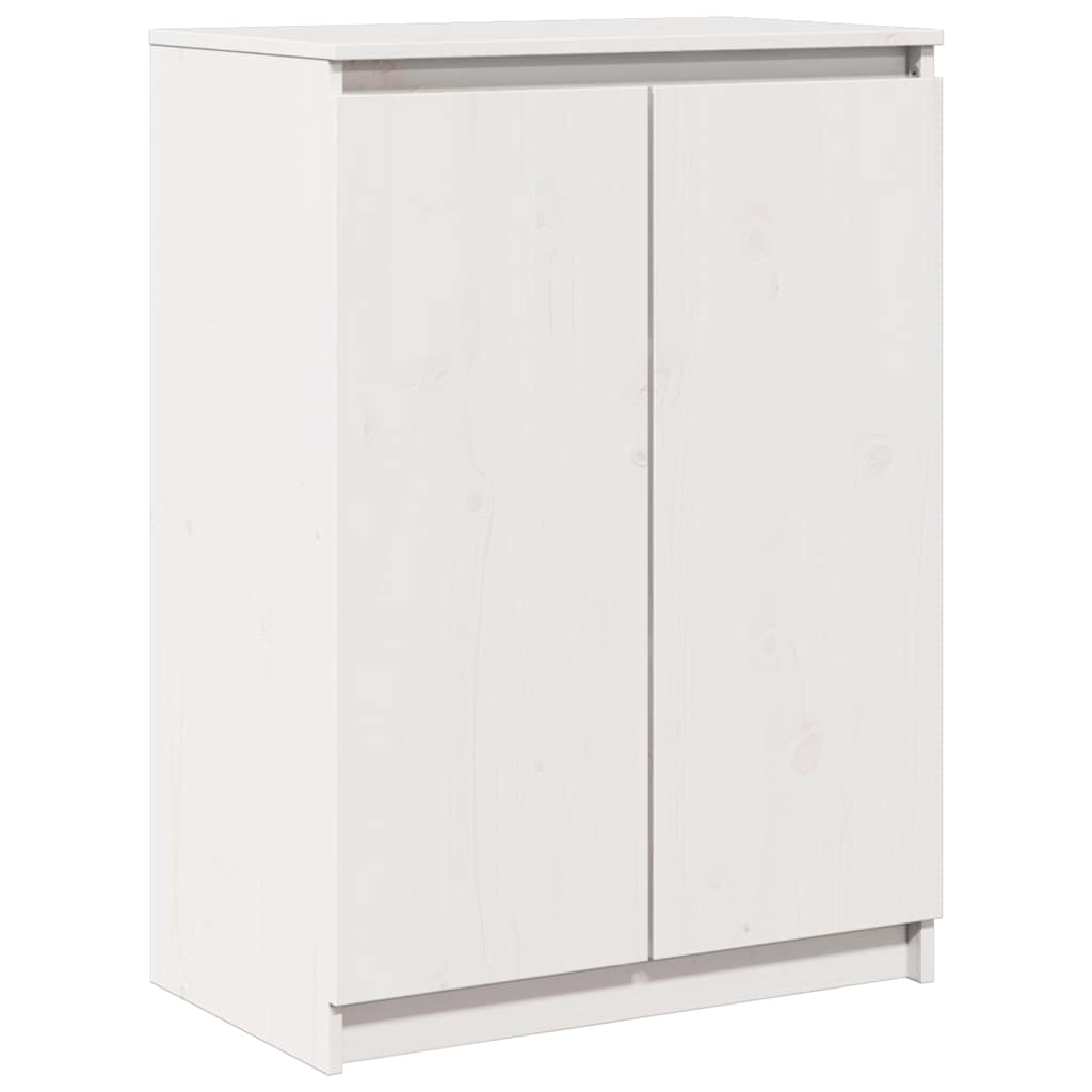 skænk 60x36x84 cm massivt fyrretræ hvid