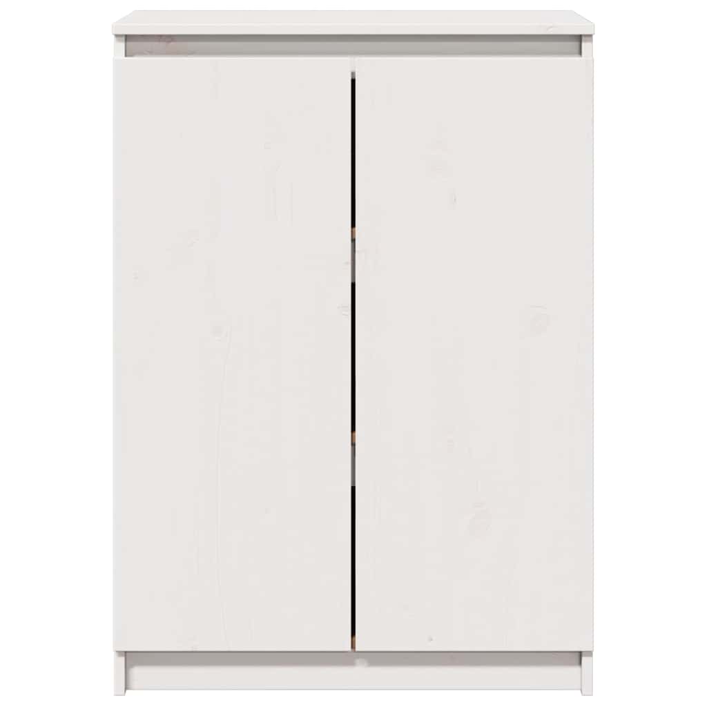 skænk 60x36x84 cm massivt fyrretræ hvid