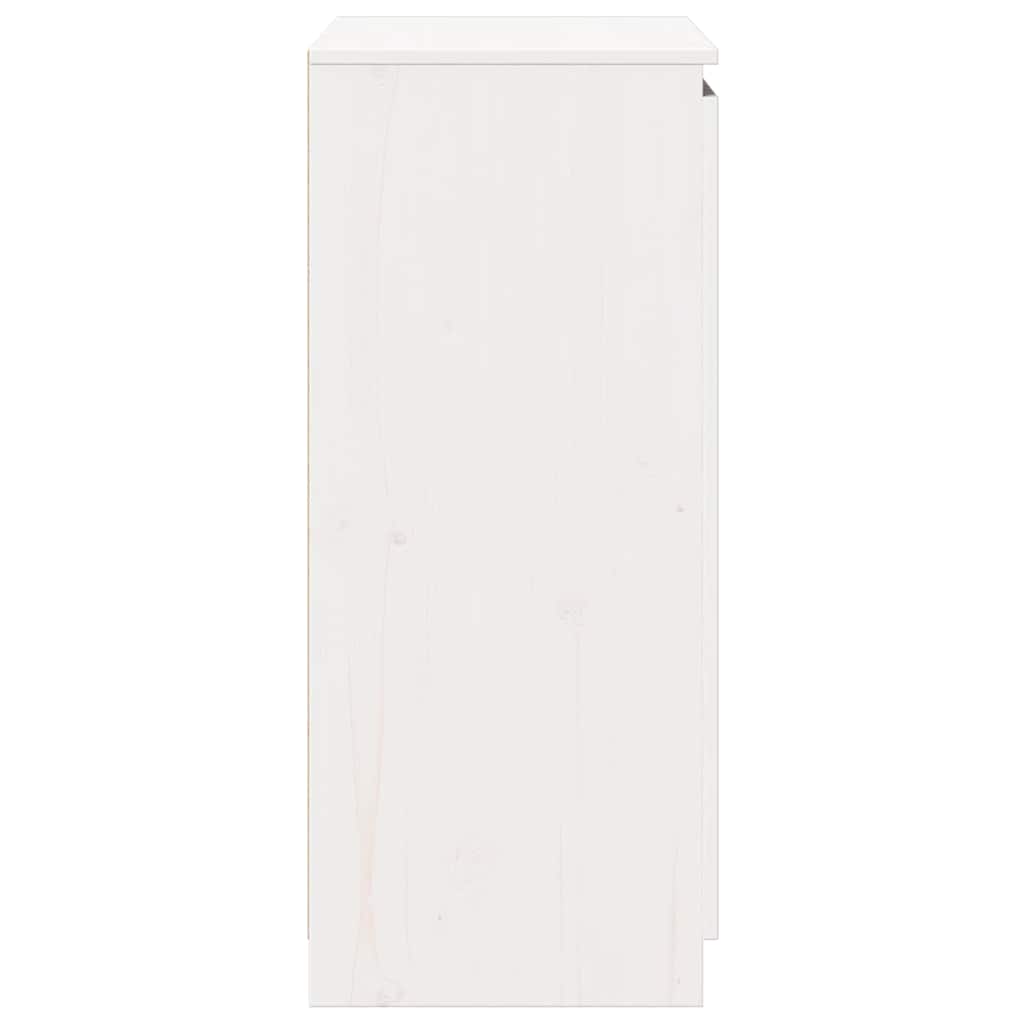 skænk 60x36x84 cm massivt fyrretræ hvid