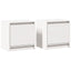 sengeborde 2 stk. 40x30,5x40 cm massivt fyrretræ hvid