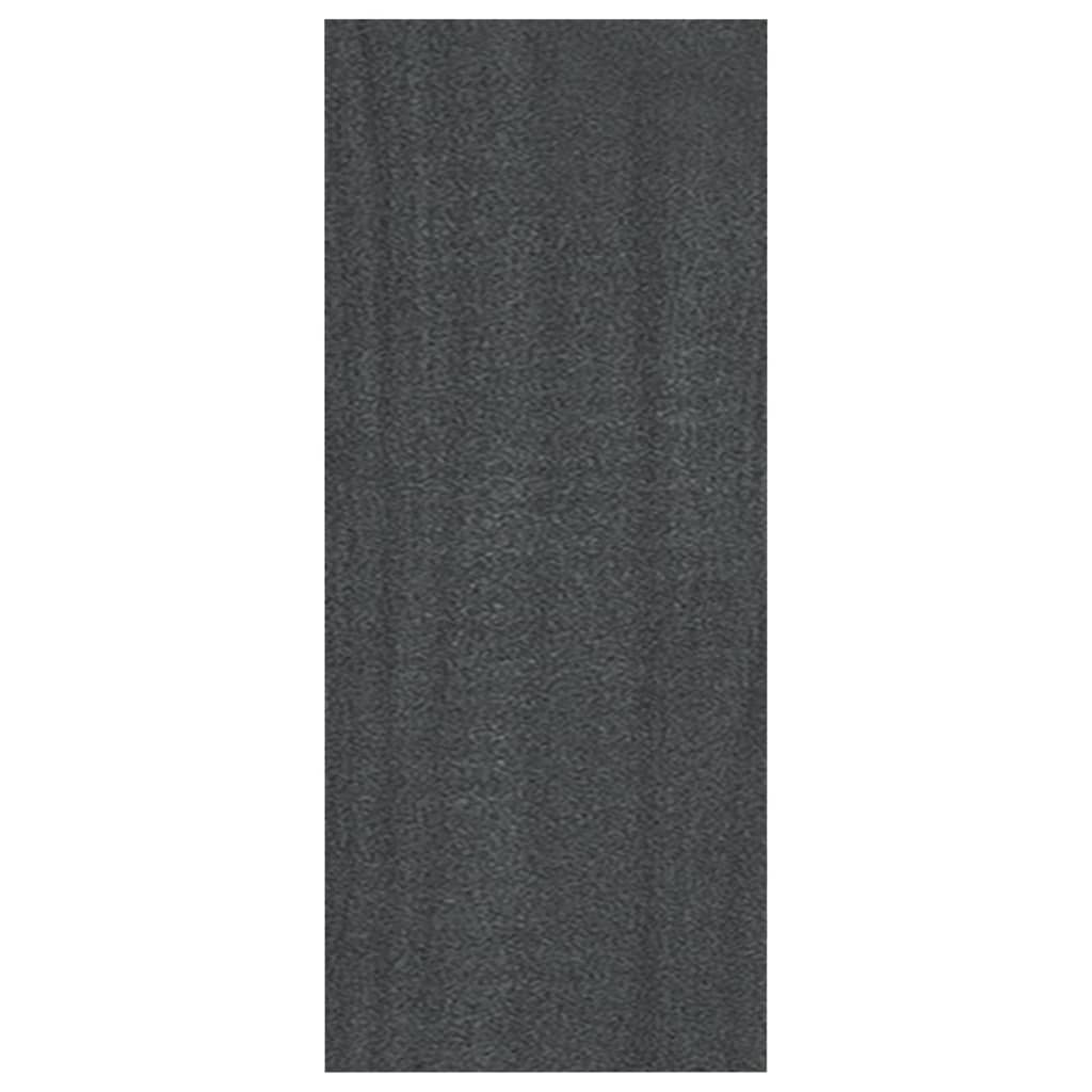 bogreol 40x30x71,5 cm massivt fyrretræ grå
