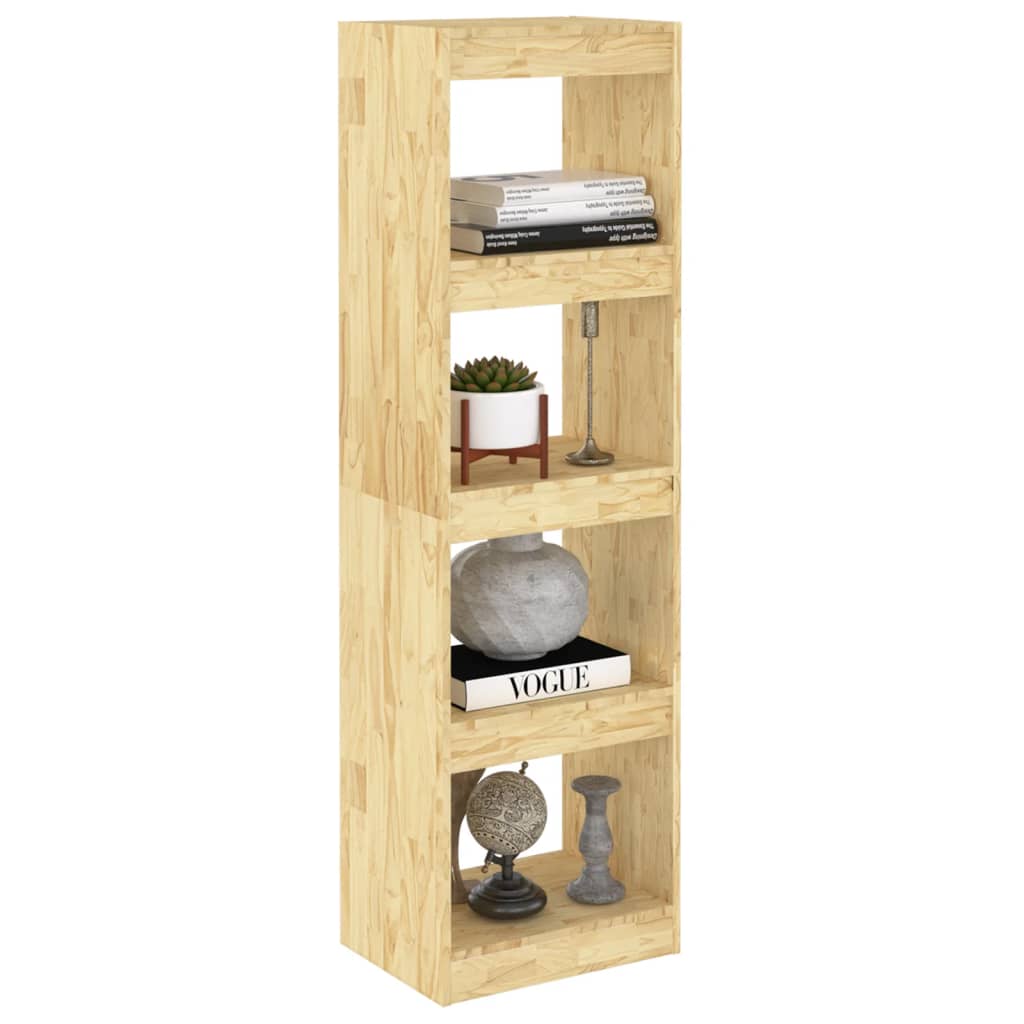 bogreol/rumdeler 40x30x135,5 cm massivt fyrretræ