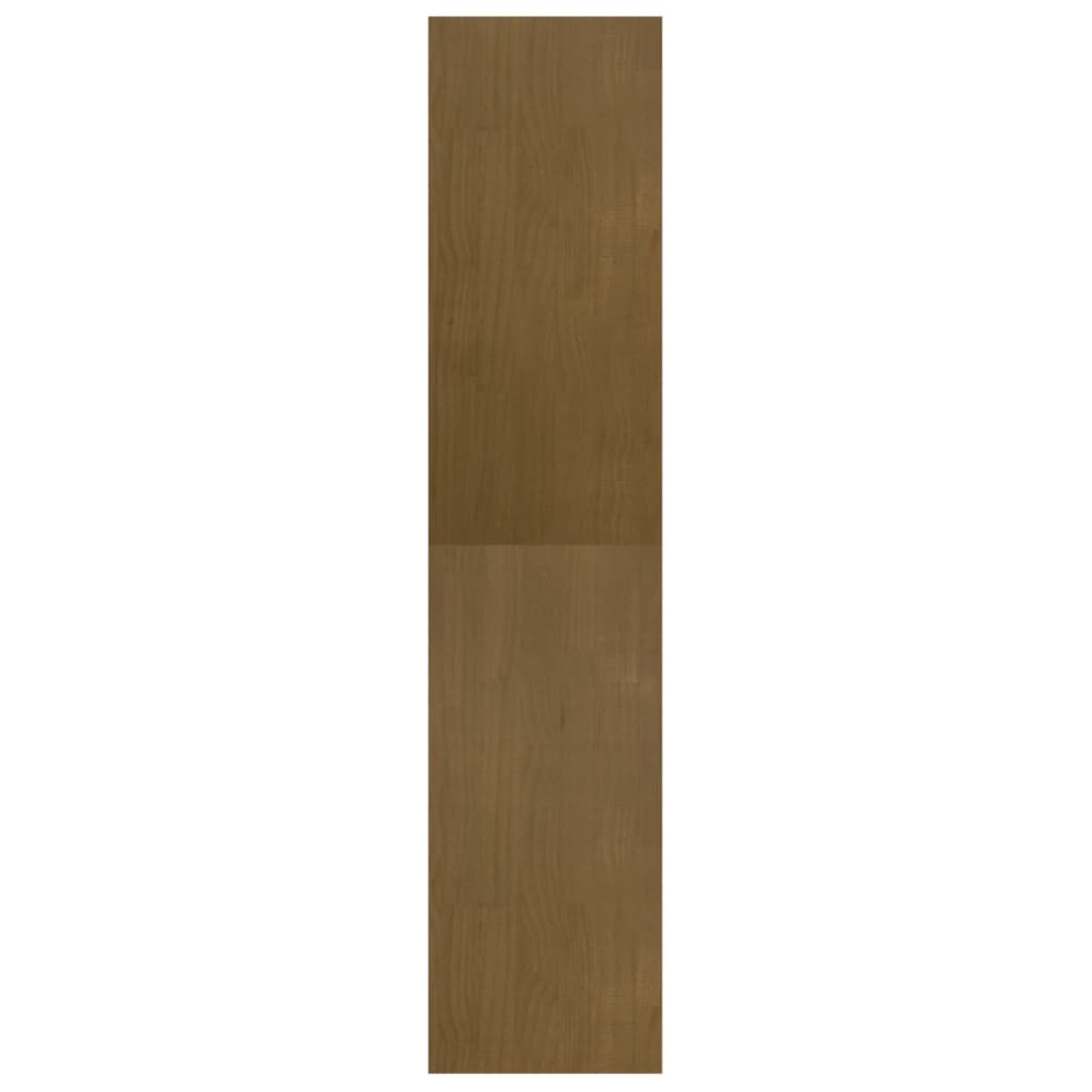 bogreol/rumdeler 40x30x135,5 cm massivt fyrretræ gyldenbrun