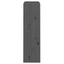 bogreol/rumdeler 60x30x103,5 cm massivt fyrretræ grå